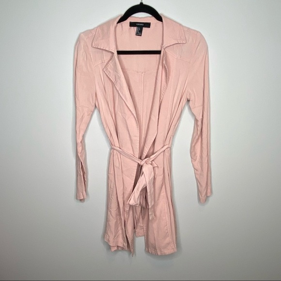 Blush women’s fall belted lite weight trench‎ coat - Picture 1 of 8